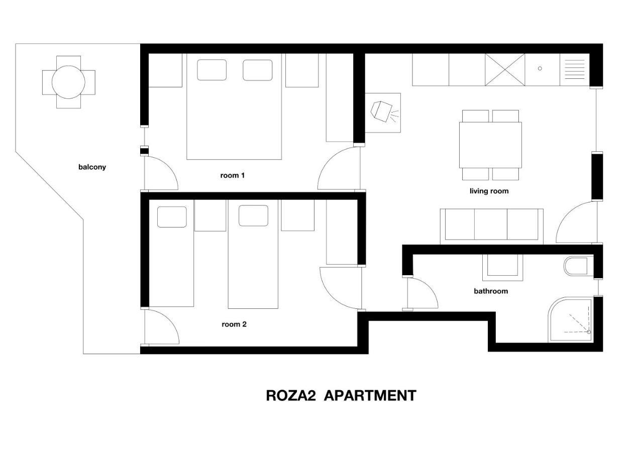 Apartments M&R Spadina Водице Екстер'єр фото